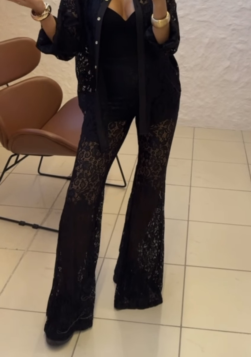 LA MILLA SPODNIE KORONKA CZARNE