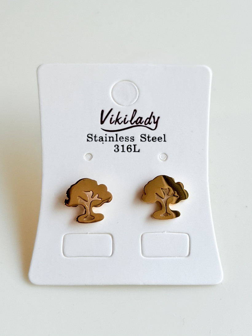 KOLCZYKI DRZEWKO STALÓWKA