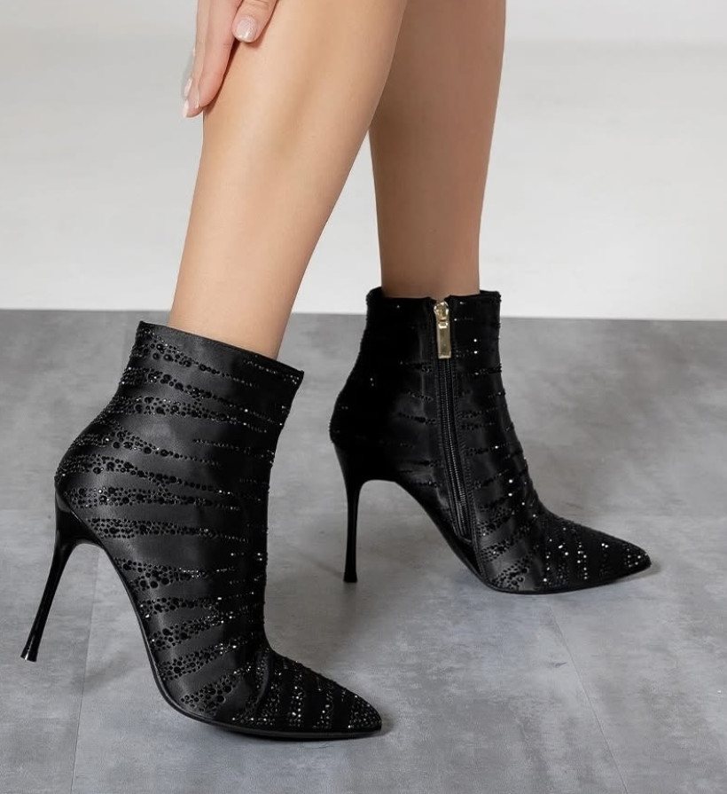 Bota com brilho 293 preto