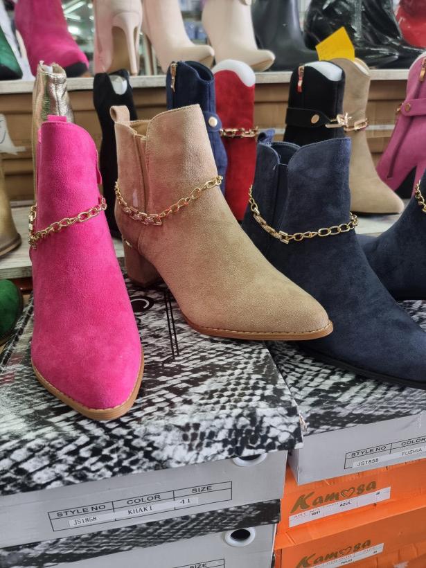 Bota veludo corrente - 1858