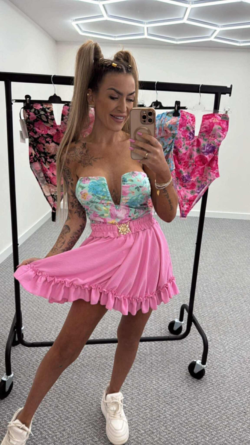 body kwiaty miętowe