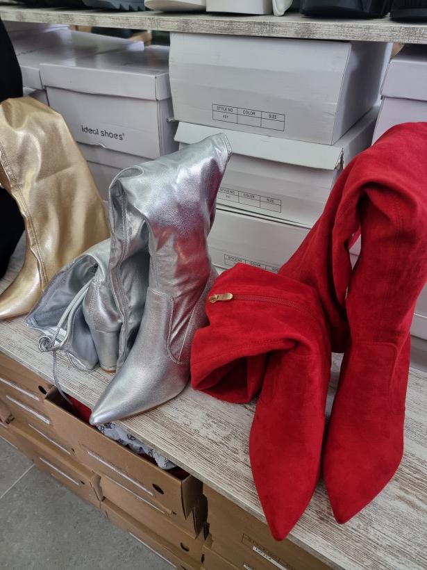 Bosa veludo cano alto - 320