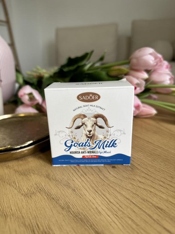 Płatki pod oczy mleko kozie