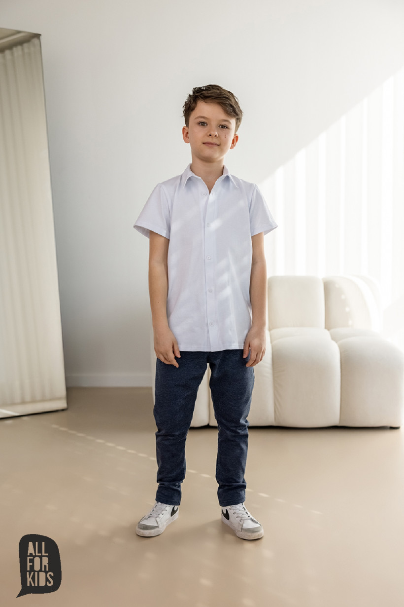 BIAŁA KOSZULA KRÓTKI RĘKAW AFK