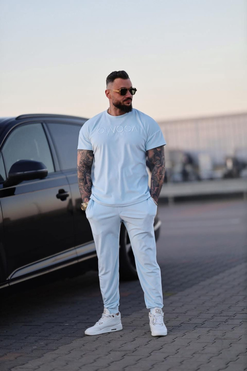 Komplet męski PIFFLE niebieski