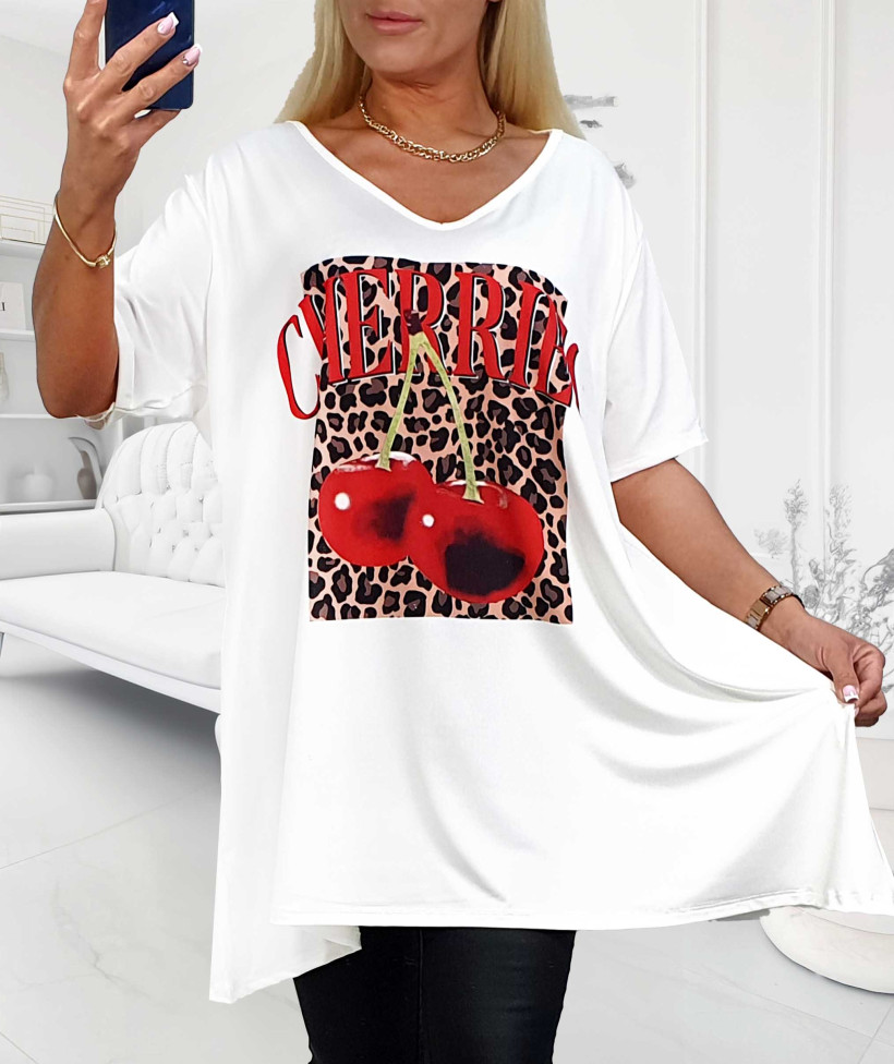 Tunika Plus Size SALLI  CHERRY