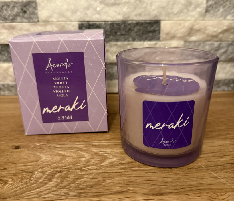bougie senteur violette