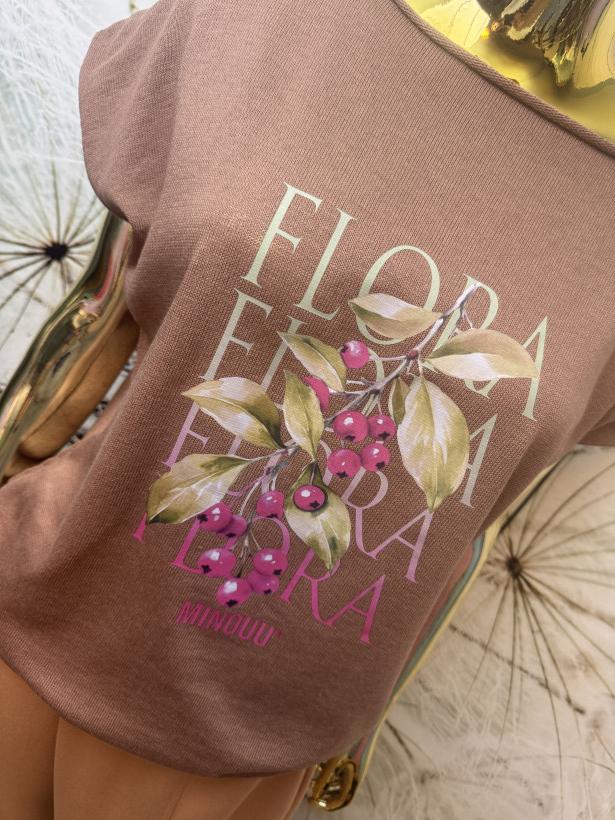 Bluzeczka bawełna-len ‚Flora’ Minouu