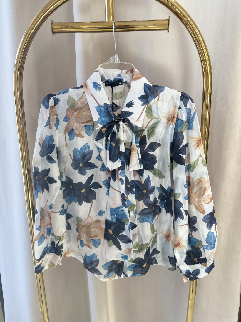 NC KOSZULA GRANATOWE KWIATY MGIEŁKA