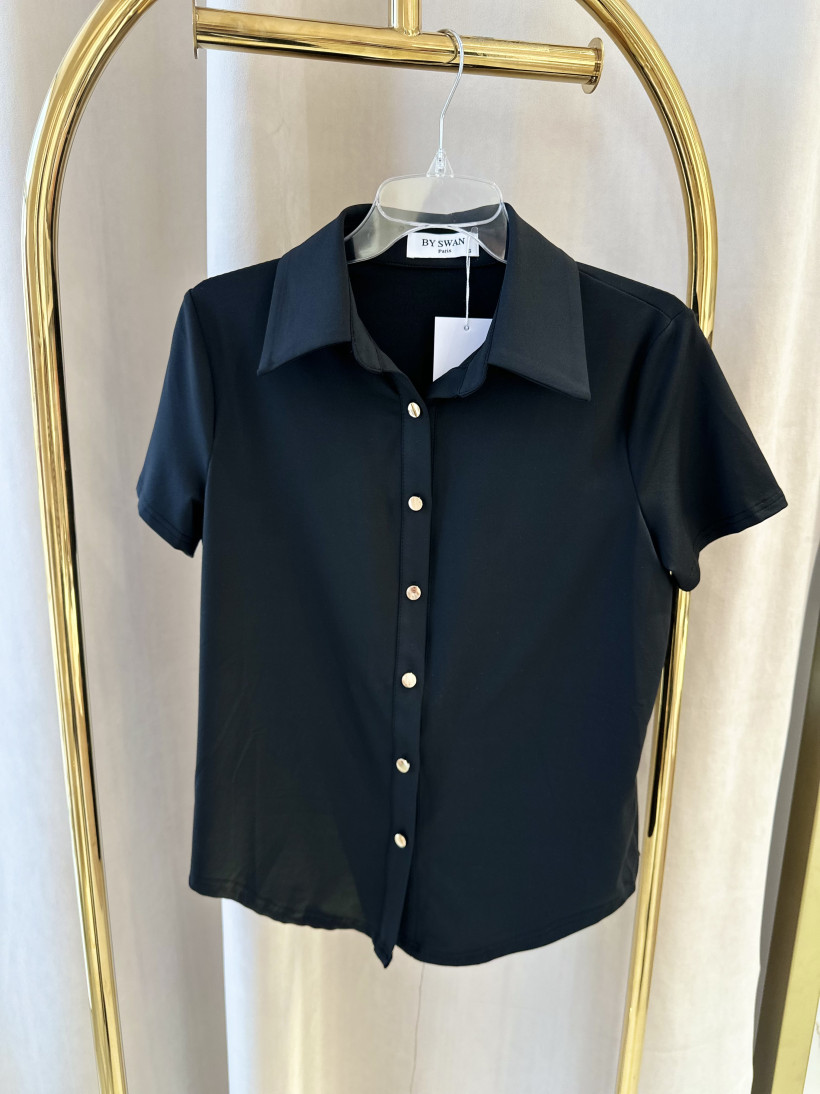 BY SWAN BLUZKA CZARNA ELASTYCZNA