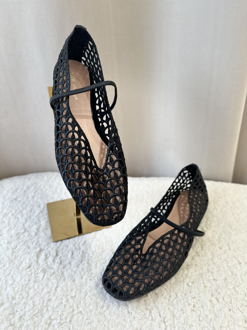 BALERINKI BOHO CZARNE