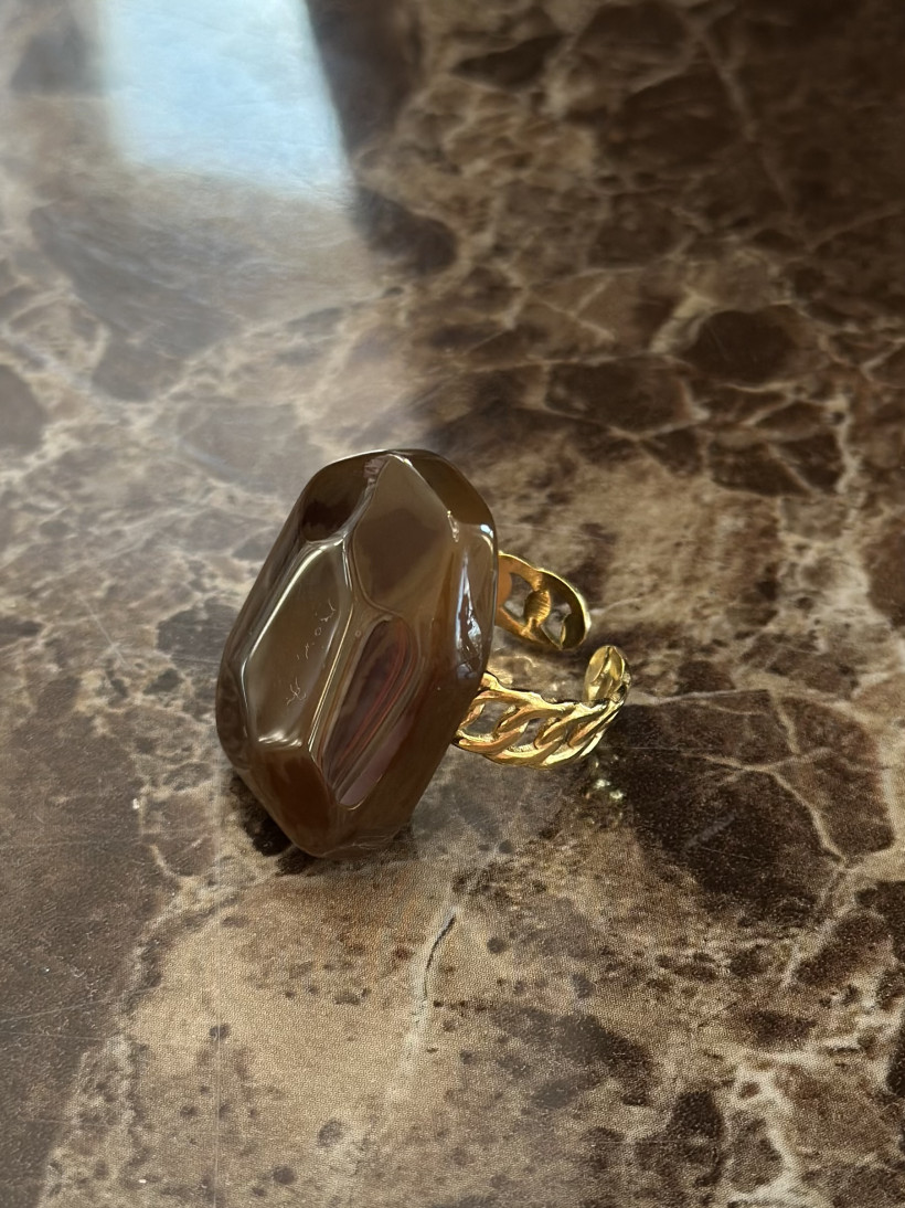 PIERŚCIONEK DUŻY KAMIEŃ