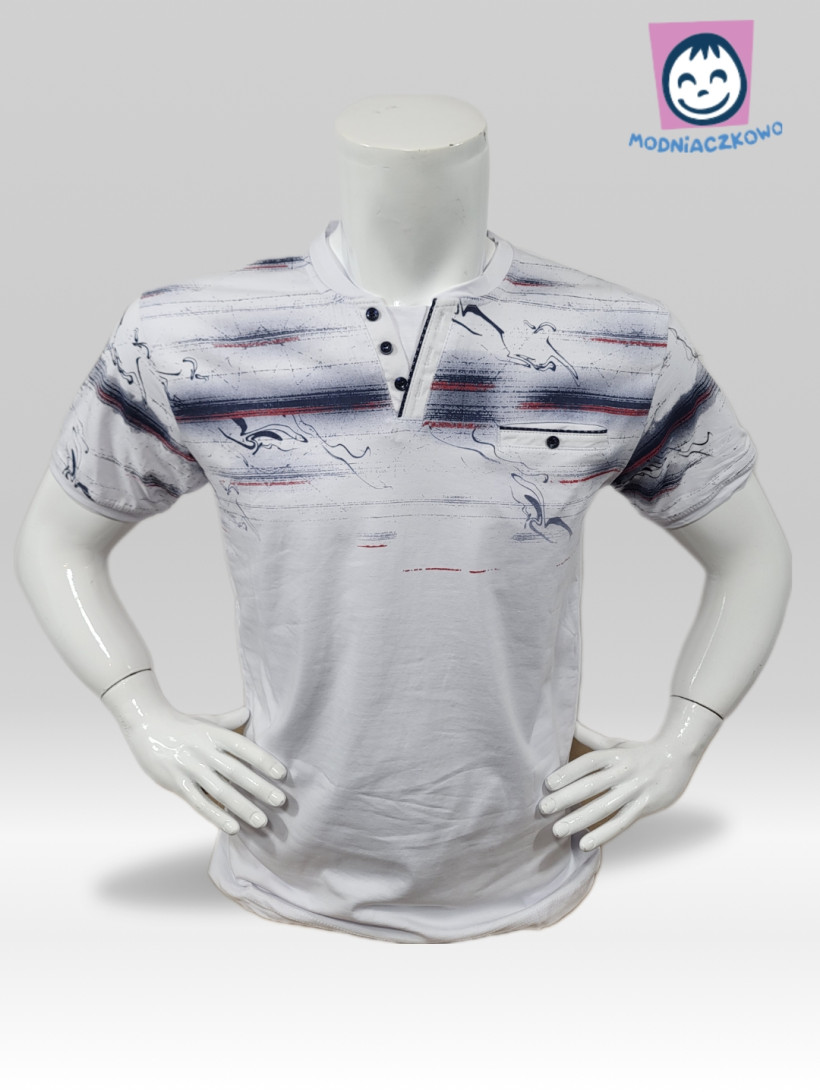 T-Shirt Męski Guzik