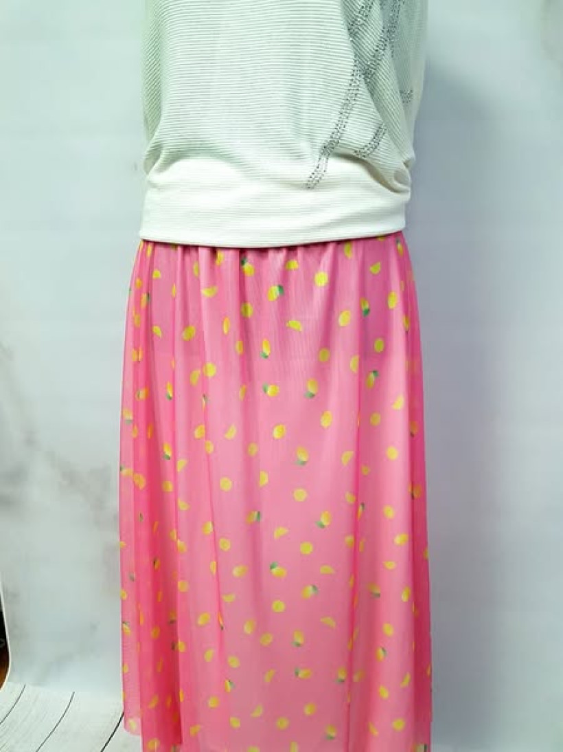 Spódnica maxi siatka Mini Cytrynka