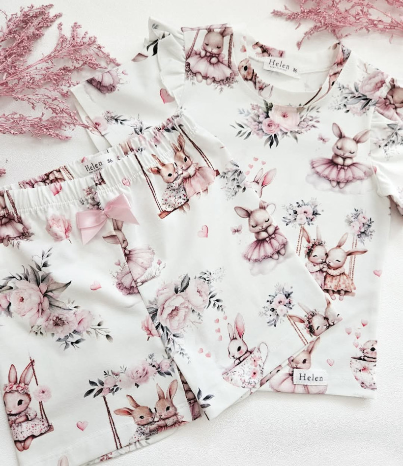 PIŻAMA KRÓLICZKI DZIEWCZYNKA HELEN