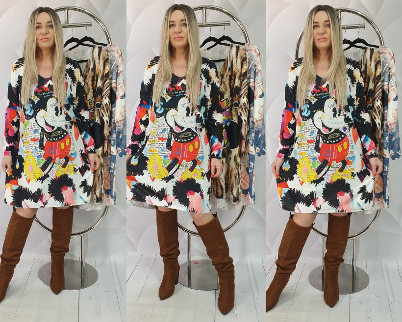 Tunika/SWETEREK GARET 1045 SK33 bajkowe wzory WZÓR 5 15006