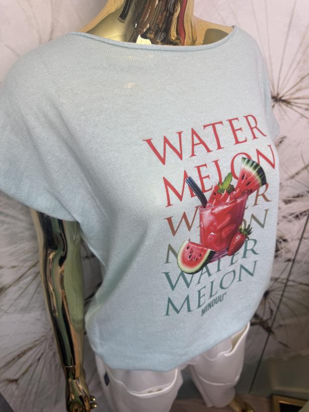 Bluzeczka bawełna-len Watermelon Minouu