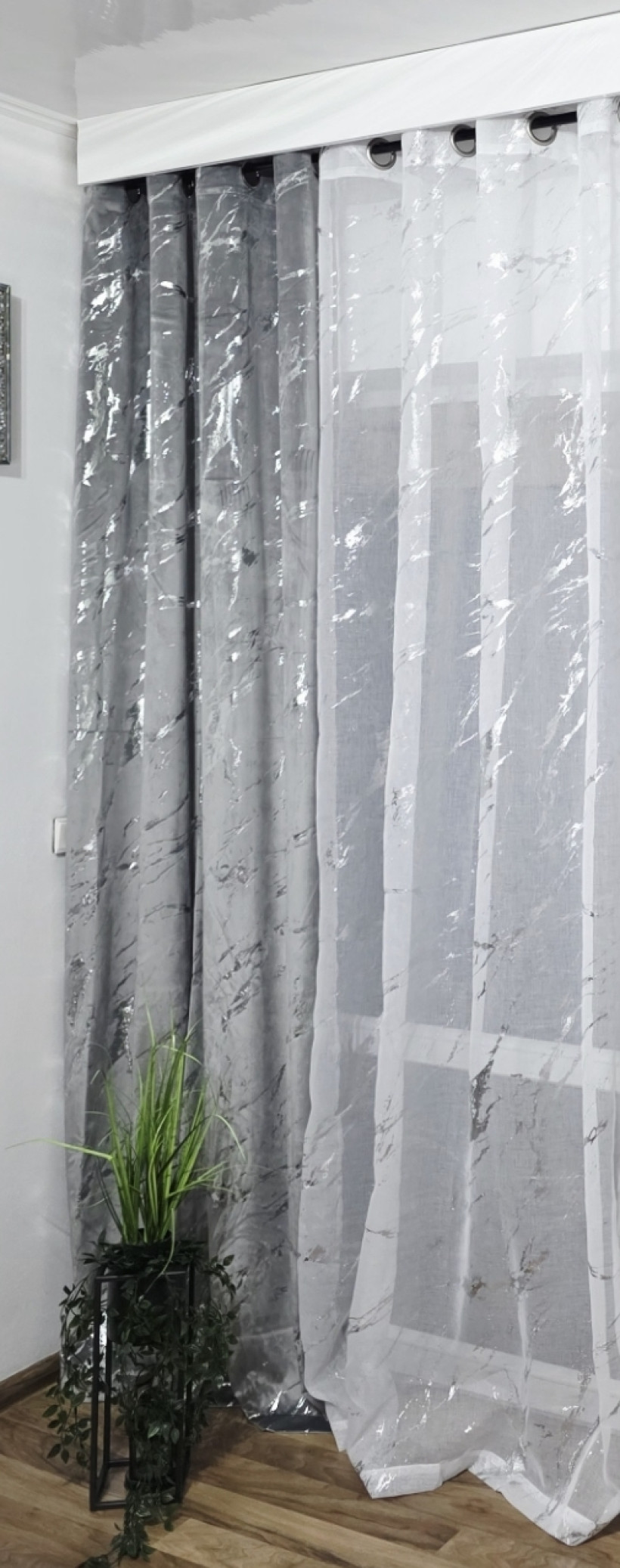 Welur marmurek 140x250cm Przelotka