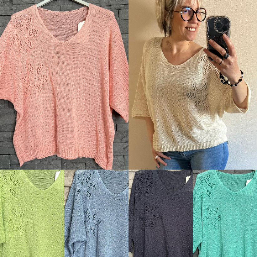 pull ajouré