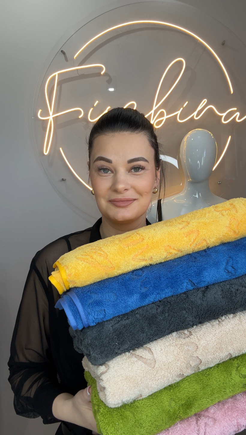 Ręcznik z mikrofibry SERDUSZKO