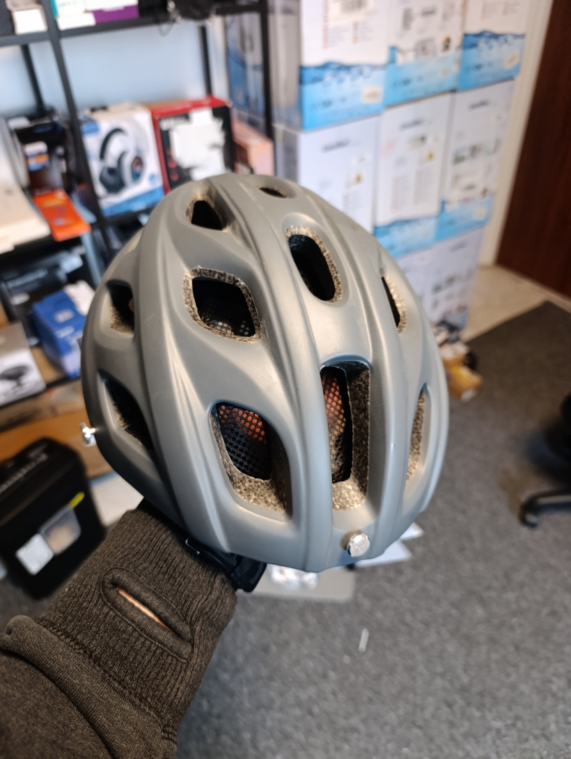 KASK ROWEROWY SZARY EXCLUSKY 