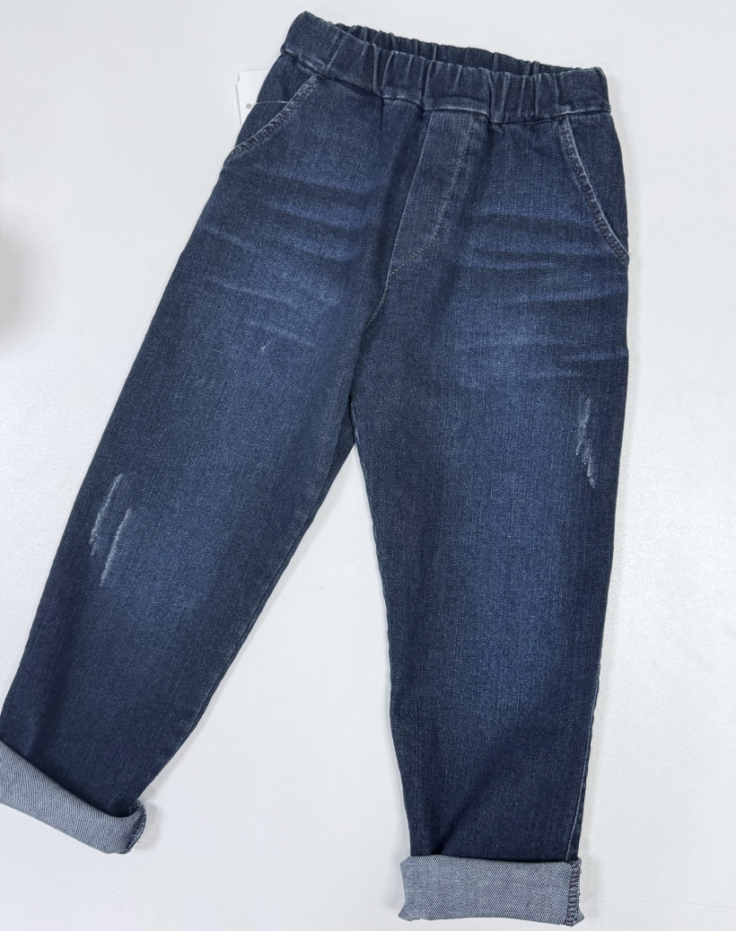 Spodnie  granatowe jeans Le Bebe