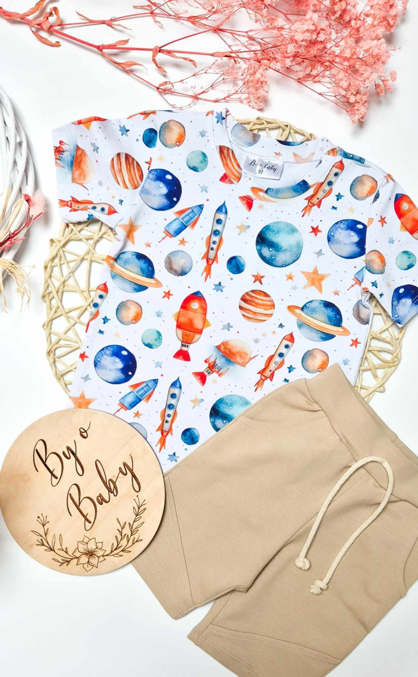 Spodenki beżowe Byobaby