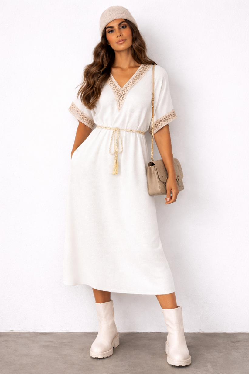 SUKIENKA ZŁOTY DEKOLOT