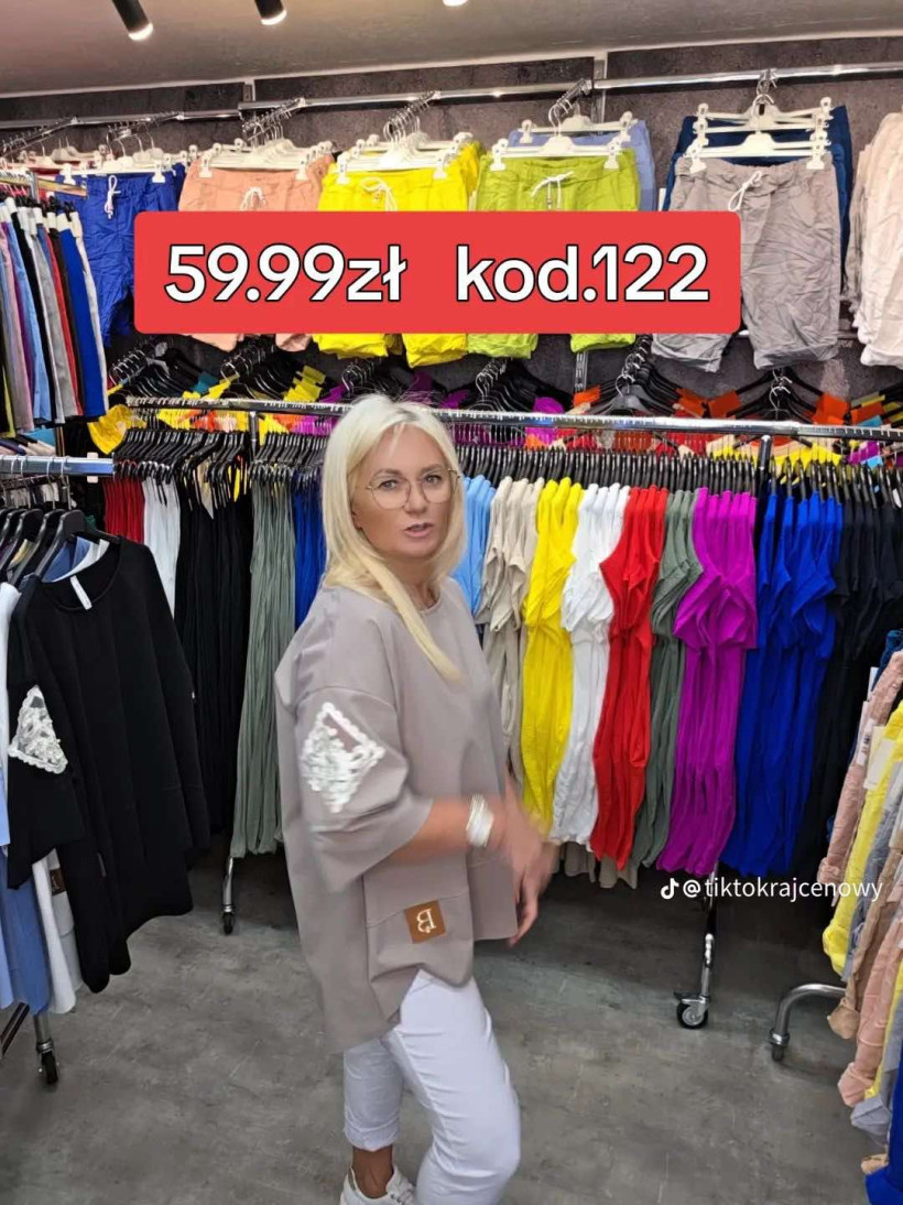 BLUZKA PEREŁKI RĘKAWKI