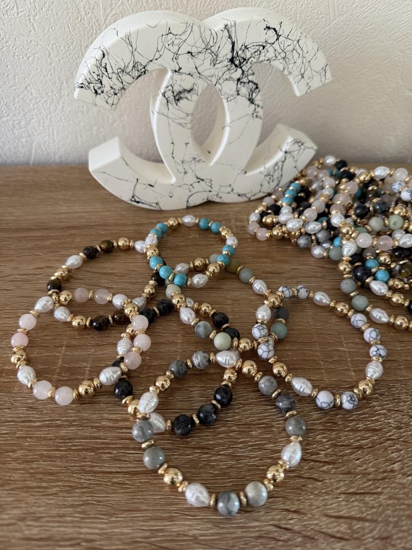 bracelet perle nacrée