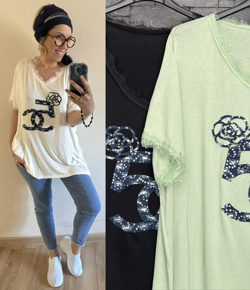 t-shirt dentelle