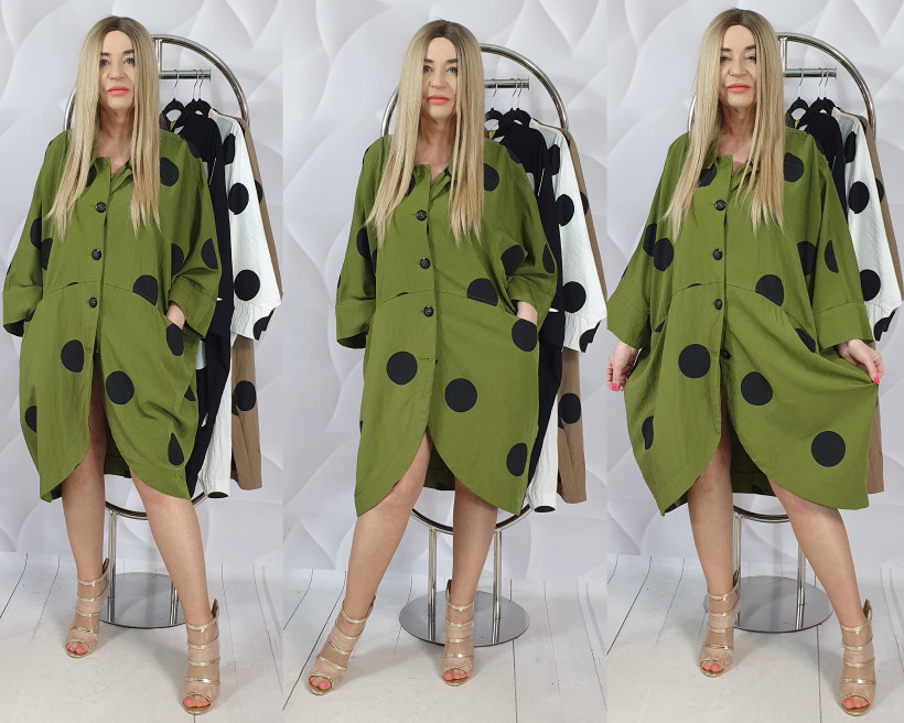 PŁASZCZYK / NARZUTA KLERYSA MY1117H RN14 FLY / GROCHY