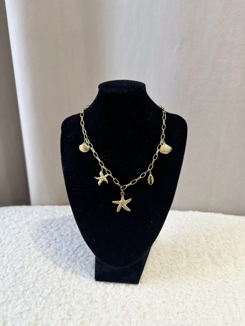 ZŁOTY ŁAŃCUSZEK MUSZELKI