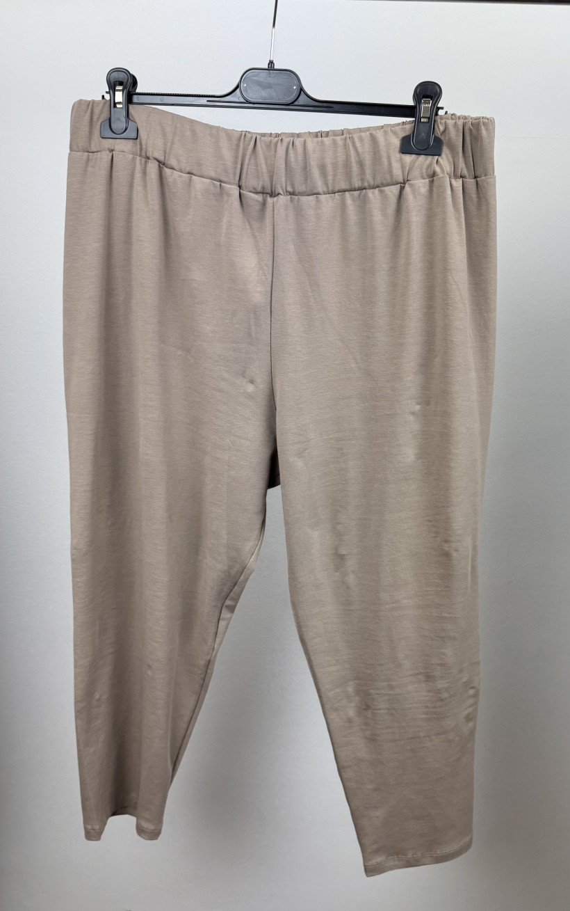 Leginsy 3/4 jednokolorowe - seraj - 3xl / 4xl - 10382 - beż