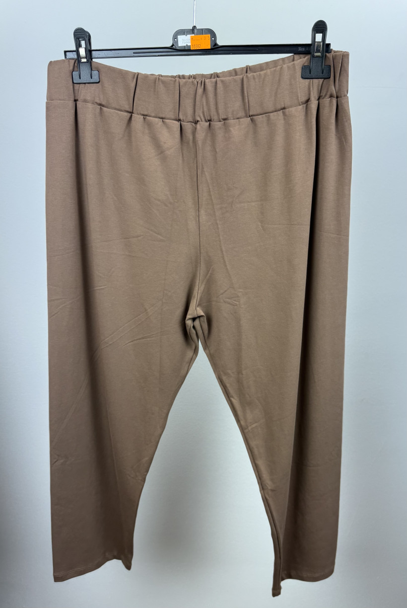 Leginsy 3/4 jednokolorowe - seraj - 2xl - 10382 - czekolada