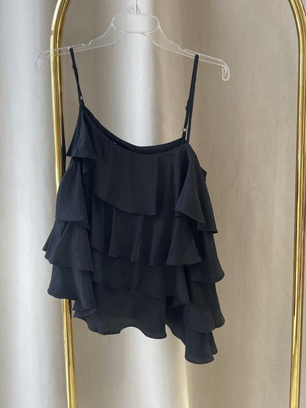 LUM TOP FALBANA CZERŃ