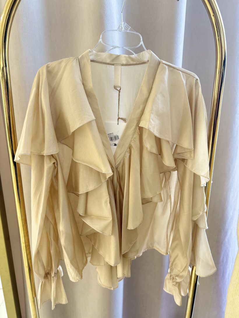 MINTH KOSZULA FALBANY ZŁOTO