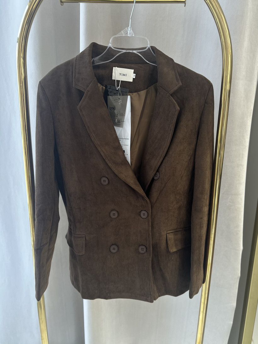 CH KURTKA ZAMSZ CZEKOLADA