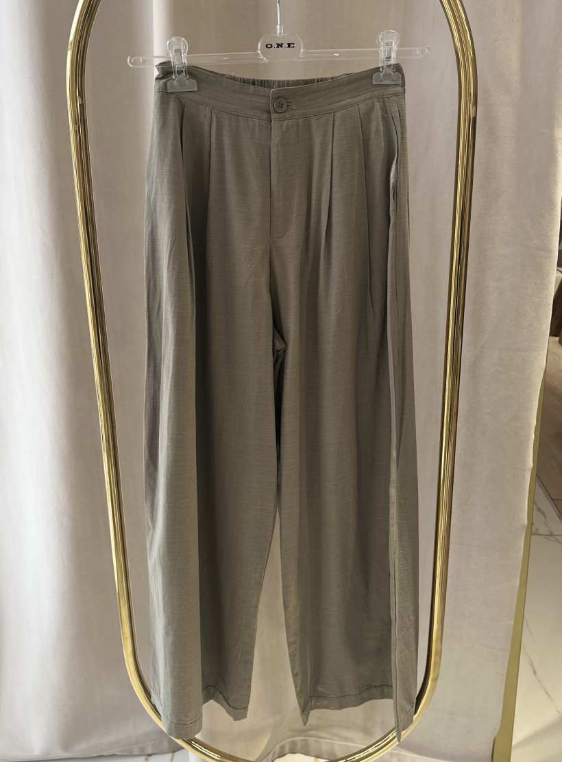 CHANCE SPODNIE MATERIAŁOWE KHAKI