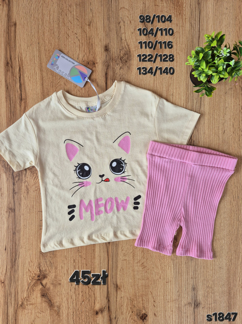 Komplet meow kotek kocak