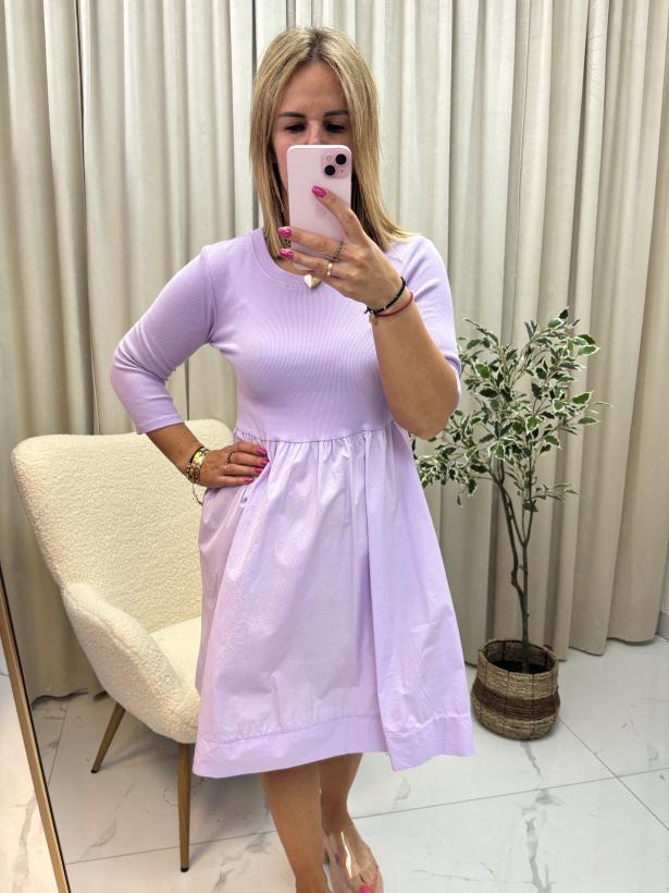 Sukienka góra prążek krótka