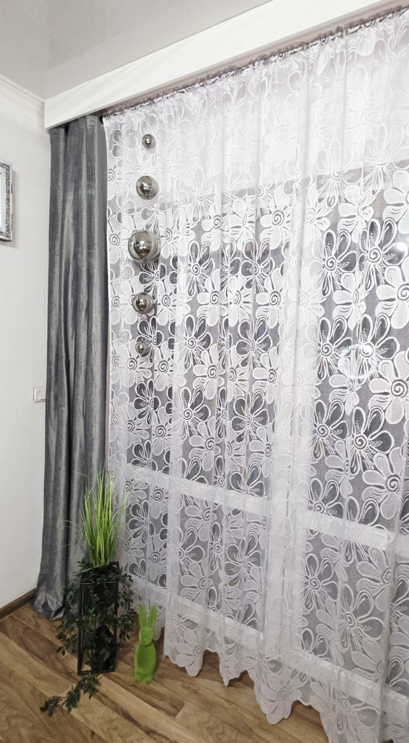 Taras w kwiaty 300x250cm gęsta połyskująca