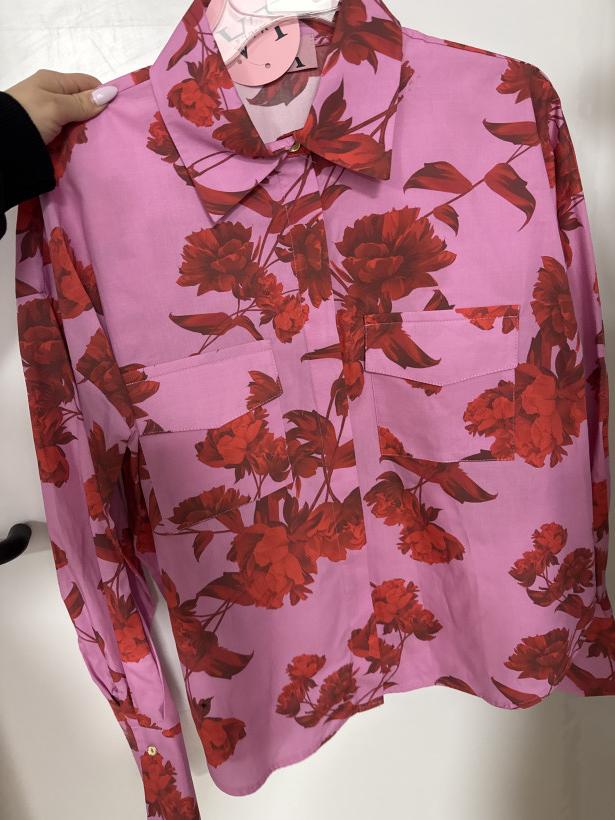 Koszula La milla czerwone kwiaty WYPRZEDAŻ