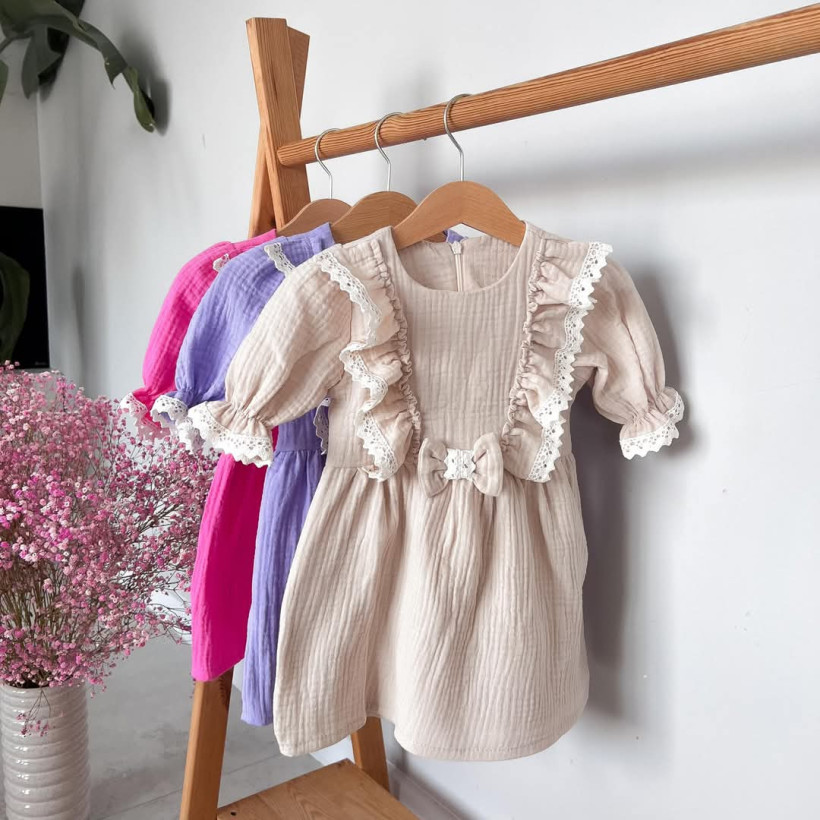 Sukienka muślin beż Kaya