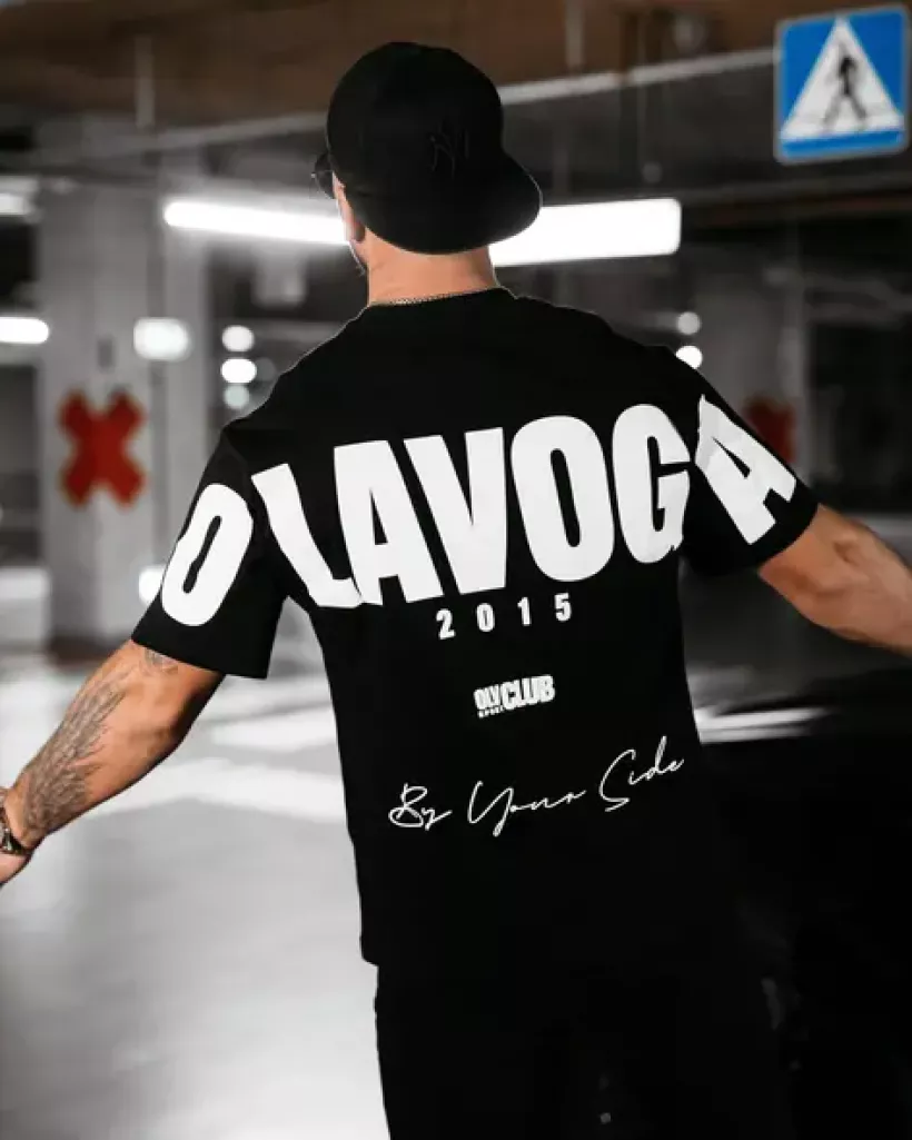 t-shirt męski CONELI czarny