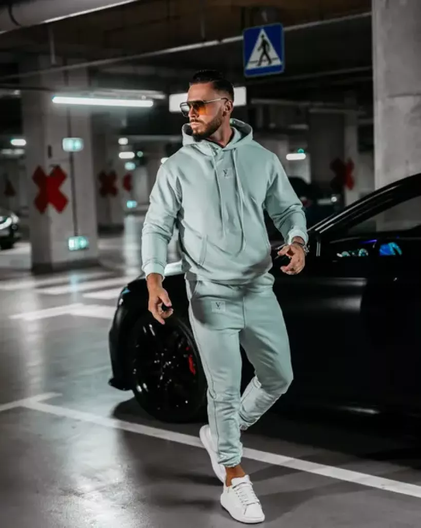 komplet męski KAMIKAZE  miętowy WYPRZEDAŻ