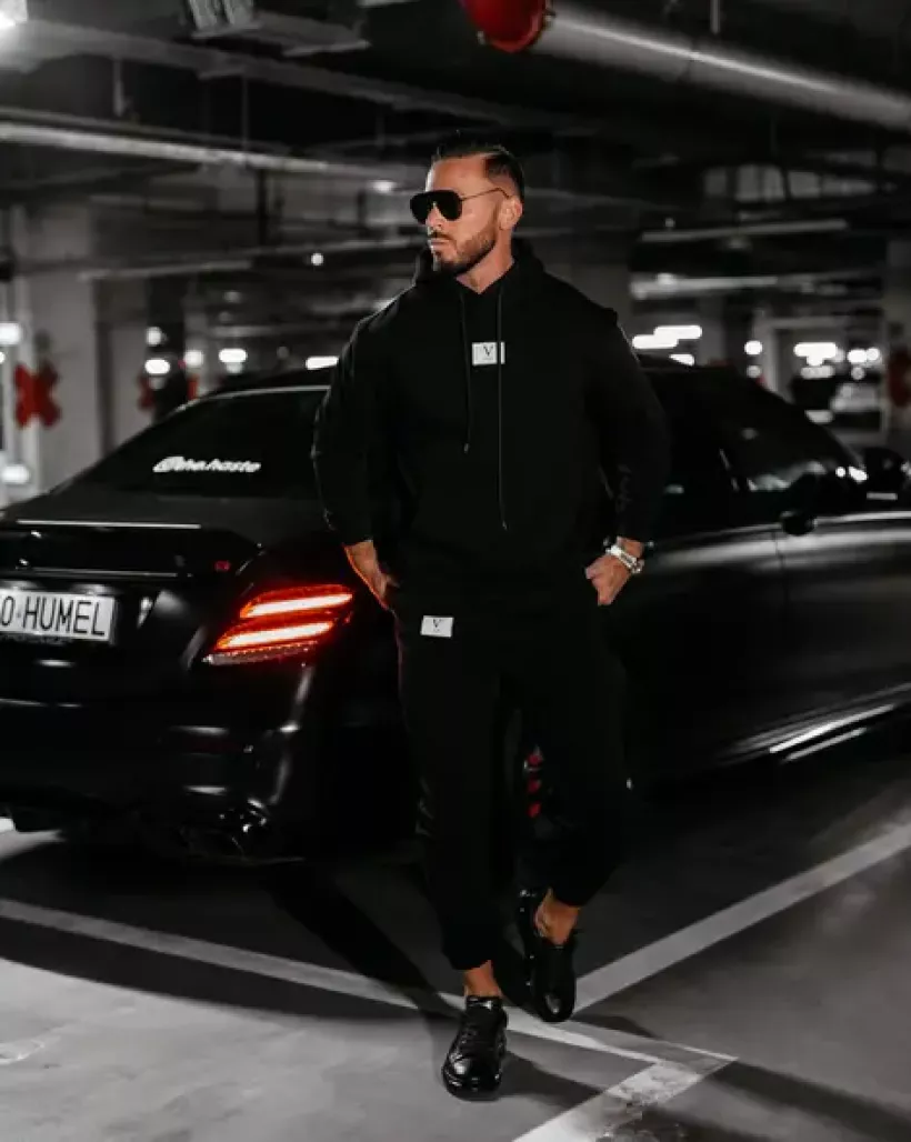 komplet męski KAMIKAZE czarny