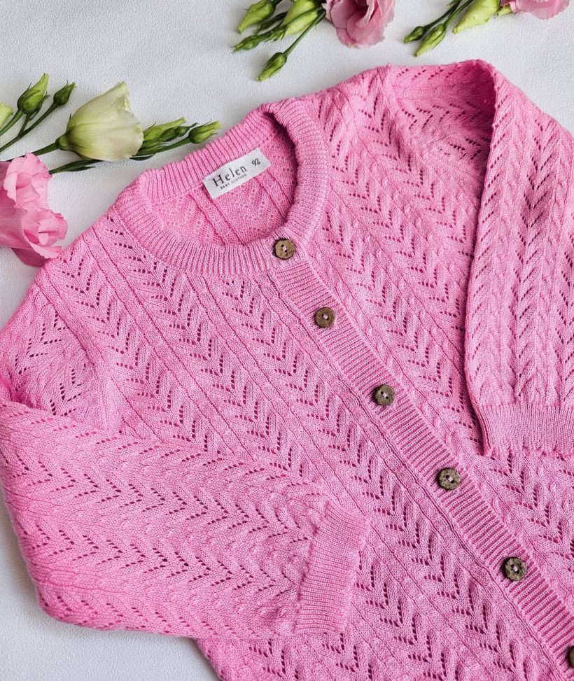 SWETEREK AŻUROWY CUKIEREK HELEN