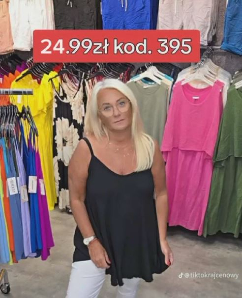 BLUZKA NA RAMIĄCZKACH CIENKIE
