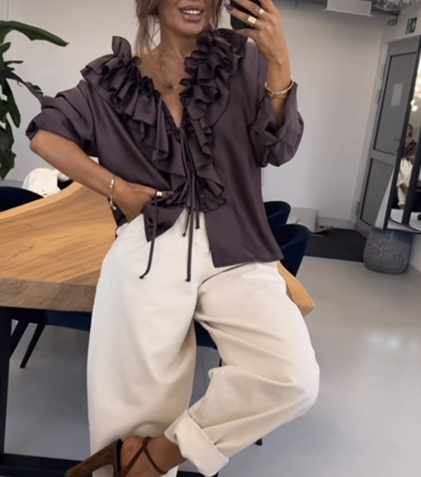 EM KOSZULA FALBANKI WIĄZANIE